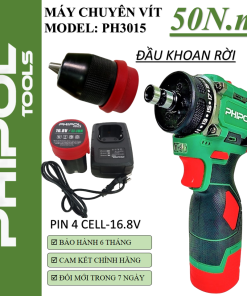 Máy khoan pin 2 đầu kết hợp vít dùng pin 16.8V - PH3015